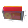 deflecto Unbreakable DocuPocket Wall File, Legal Size, 17.5" x 3" x 6.5", Smoke Product Image 