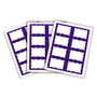 C-Line Laser Printer Name Badges, 3 3/8 x 2 1/3, White/Blue, 200/Box Product Image 