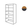 Bush Series C Collection Bookcase, Five-Shelf, 35.63w x 15.38d x 72.78h, Natural Cherry Product Image 