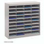 Safco Steel/Fiberboard E-Z Stor Sorter, 36 Compartments, 37.5 x 12.75 x 36.5, Gray Product Image 