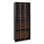 Steel/Fiberboard Literature Sorter, 72 Compartments, 32.25 x 13.5 x 75, Black (SAF7131BL) Product Image 