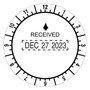 Trodat Time and Date Received Round Stamp, Conventional, 2" Diameter Product Image 