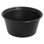 Dart Conex Complements Portion/Medicine Cups, 3.25 oz, Plastic, Black, 125/Bag, 20 Bags/Carton Product Image 