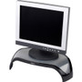 Fellowes Smart Suites Corner Monitor Riser, For 21" Monitors, 18.5" x 12.5" x 3.88" to 5.13", Black/Clear Frost, Supports 40 lbs View Product Image