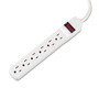Innovera Power Strip, 6 Outlets, 6 ft Cord, Ivory Product Image 