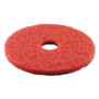 Boardwalk Buffing Floor Pads, 17" Diameter, Red, 5/Carton Product Image 