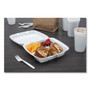 Dart Foam Hinged Lid Containers, 3 Compartments, 8.38 x 7.78 x 3.25, 200/Carton Product Image 