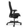 HON Ignition 2.0 Upholstered Mid-Back Task Chair With Lumbar, Supports 300 lb, 17" to 22" Seat, Black Vinyl Seat/Back, Black Base (HONI2UL2AU10TK) View Product Image