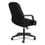 HON Pillow-Soft 2090 Series Managerial Mid-Back Swivel/Tilt Chair, Supports Up to 300 lb, 17" to 21" Seat Height, Black (HON2092CU10T) View Product Image