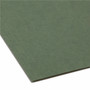 Smead TUFF 1/3 Tab Cut Letter Recycled Hanging Folder - 8 1/2" x 11" - Top Tab Location - Assorted Tab Position - 11 pt. - Standard Green Product Image 