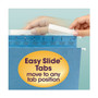 Smead TUFF Hanging Folders with Easy Slide Tab, Letter Size, 1/3-Cut Tabs, Assorted Colors, 15/Box Product Image 