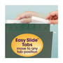 Smead TUFF Hanging Folders with Easy Slide Tab, Legal Size, 1/3-Cut Tabs, Standard Green, 20/Box Product Image 