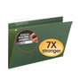 Smead TUFF Hanging Folders with Easy Slide Tab, Legal Size, 1/3-Cut Tabs, Standard Green, 20/Box Product Image 