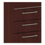 Bush Enterprise Collection Double Pedestal Desk, 70.13" x 28.63" x 29.75", Harvest Cherry, (Box 2 of 2) Product Image 