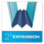 Pendaflex Earthwise by Pendaflex Heavy-Duty Pressboard Fastener Folders, 2" Expansion, 2 Fasteners, Letter Size, Light Blue, 25/Box Product Image 