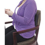Master Caster The ComfortMakers Deluxe Lumbar Support Cushion, Memory Foam, 12.5 x 2.5 x 7.5, Black Product Image 