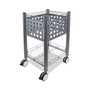 Vertiflex Sidekick File Cart, Metal, 1 Shelf, 1 Bin, 13.75" x 15.5" x 26.25", Matte Gray Product Image 
