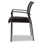Alera Eikon Series Stacking Mesh Guest Chair, 20.86" x 24.01" x 33.07", Black Seat, Black Back, Black Base, 2/Carton Product Image 
