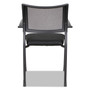 Alera Eikon Series Stacking Mesh Guest Chair, 20.86" x 24.01" x 33.07", Black Seat, Black Back, Black Base, 2/Carton Product Image 