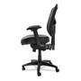 Alera Elusion Series Mesh Mid-Back Multifunction Chair, Supports Up to 275 lb, 17.7" to 21.4" Seat Height, Black Product Image 