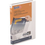 Stride QuickFit D-Ring View Binder, 3 Rings, 0.63" Capacity, 11 x 8.5, White Product Image 