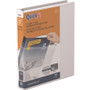 Stride QuickFit Round-Ring View Binder, 3 Rings, 1" Capacity, 11 x 8.5, White Product Image 