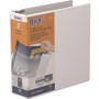 Stride QuickFit D-Ring View Binder, 3 Rings, 3" Capacity, 11 x 8.5, White Product Image 
