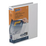 Stride QuickFit Round-Ring View Binder, 3 Rings, 1.5" Capacity, 11 x 8.5, White Product Image 