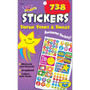 Trend Super Stars/Smiles Sticker Pad - Star, Smilies Shape - Acid-free, Non-toxic Product Image 