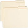 Smead 2/5 Tab Cut Letter Recycled Top Tab File Folder - 8 1/2" x 11" - 3/4" Expansion - Top Tab Location - Right Tab Position - 11 pt. - (SMD10386) Product Image 