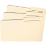 Smead 2/5 Tab Cut Letter Recycled Top Tab File Folder - 8 1/2" x 11" - 3/4" Expansion - Top Tab Location - Right Tab Position - 11 pt. - (SMD10386) Product Image 