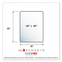 Floortex Cleartex Ultimat Polycarbonate Chair Mat for High Pile Carpets, 60" w x 48" l, Clear Product Image 