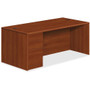 HON 10700 H10788L Pedestal Desk - 29.5" Height x 72" Width x 36" Depth - 3 x Box, File Drawer(s)Left Side - Waterfall Edge - Finish: Cognac - (HON10788LCO) Product Image 