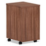 Alera Valencia Series Mobile Pedestal File, Left/Right, 3-Drawer: Box/Box/File, Legal/Letter, Walnut, 15.88 x 20.5 x 28.38 Product Image 