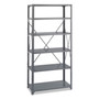 Safco Commercial Steel Shelving Unit, Six-Shelf, 36w x 18d x 75h, Dark Gray Product Image 