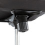 Alera Neratoli High-Back Slim Profile Chair, Faux Leather, 275 lb Cap, 17.32" to 21.25" Seat Height, Black Seat/Back, Chrome Product Image 