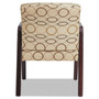 Alera Reception Lounge WL Series Guest Chair, 24.21" x 24.8" x 32.67", Tan Seat, Tan Back, Mahogany Base Product Image 