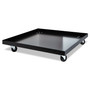 Alera Stacking Chair Dolly, Metal, 320 lb Capacity, 22.44" x 22.44" x 3.93", Black Product Image 