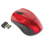 Innovera Mini Wireless Optical Mouse, 2.4 GHz Frequency/30 ft Wireless Range, Left/Right Hand Use, Red/Black Product Image 