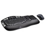 Logitech MK550 Wireless Wave Keyboard + Mouse Combo, 2.4 GHz Frequency/30 ft Wireless Range, Black Product Image 