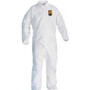 Kleenguard A40 Coveralls - Zipper Front, Elastic Wrists & Ankles - Recommended for: Healthcare, Manufacturing, Maintenance, Airport, Pharmaceutical - 3-Xtra Large - Particulate, Liquid, Debris, Chemical, Splash Protection - Zipper Closure Product Image 