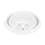 SOLO Lift Back and Lock Tab Lids for Paper Cups, Fits 8 oz Hot Cups, Plastic, White, 100/Sleeve, 10 Sleeves/Carton Product Image 