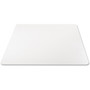 Deflecto EconoMat Chair Mat - Carpeted Floor - 60" Length x 46" Width x 0.063" Thickness - Rectangular - Polycarbonate - Clear Product Image 