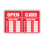 COSCO Business Hours Sign Kit, 15 x 19, Red Product Image 