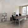 Linea Italia Trento Line L-Shaped Desk, 59.13" x 59.13" x 29.5", Cherry Product Image 