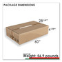 Linea Italia Trento Line Rectangular Desk, 59.13" x 23.63" x 29.5", Mocha Product Image 