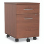 Linea Italia Trento Line Mobile Pedestal File, Left or Right, 2-Drawers: Box/File, Legal/Letter, Cherry, 16.5" x 19.75" x 23.63" Product Image 