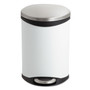 Step-On Medical Receptacle, 3 gal, Steel, White (SAF9901WH) Product Image 