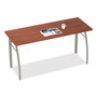 Linea Italia Trento Line Rectangular Desk, 59.13" x 23.63" x 29.5", Cherry Product Image 