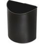 Safco Desk-Side Recycling Receptacle, 7 gal, Plastic, Black/Blue Product Image 